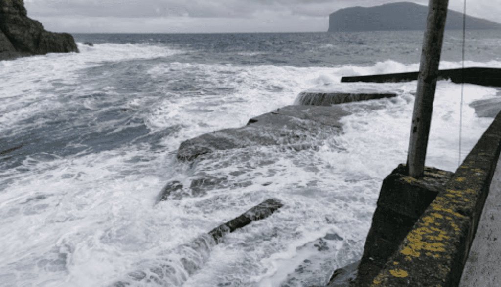 Viewpoint from the boat ramp of Viðareiði
