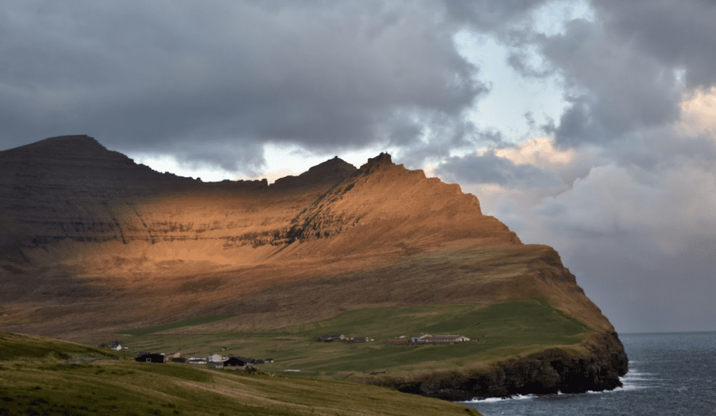 Viewpoint where you can see Viðareiði