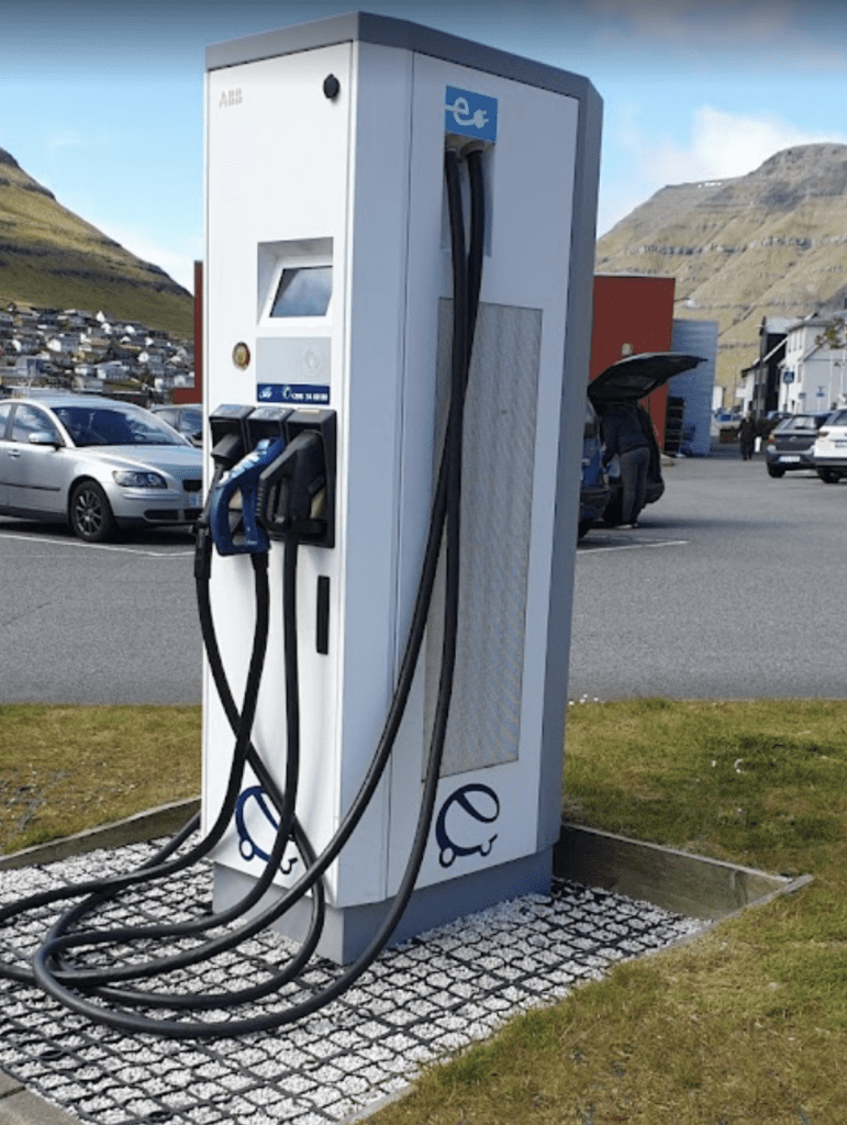 Electric Vehicle Charging Station in Klaksvík
